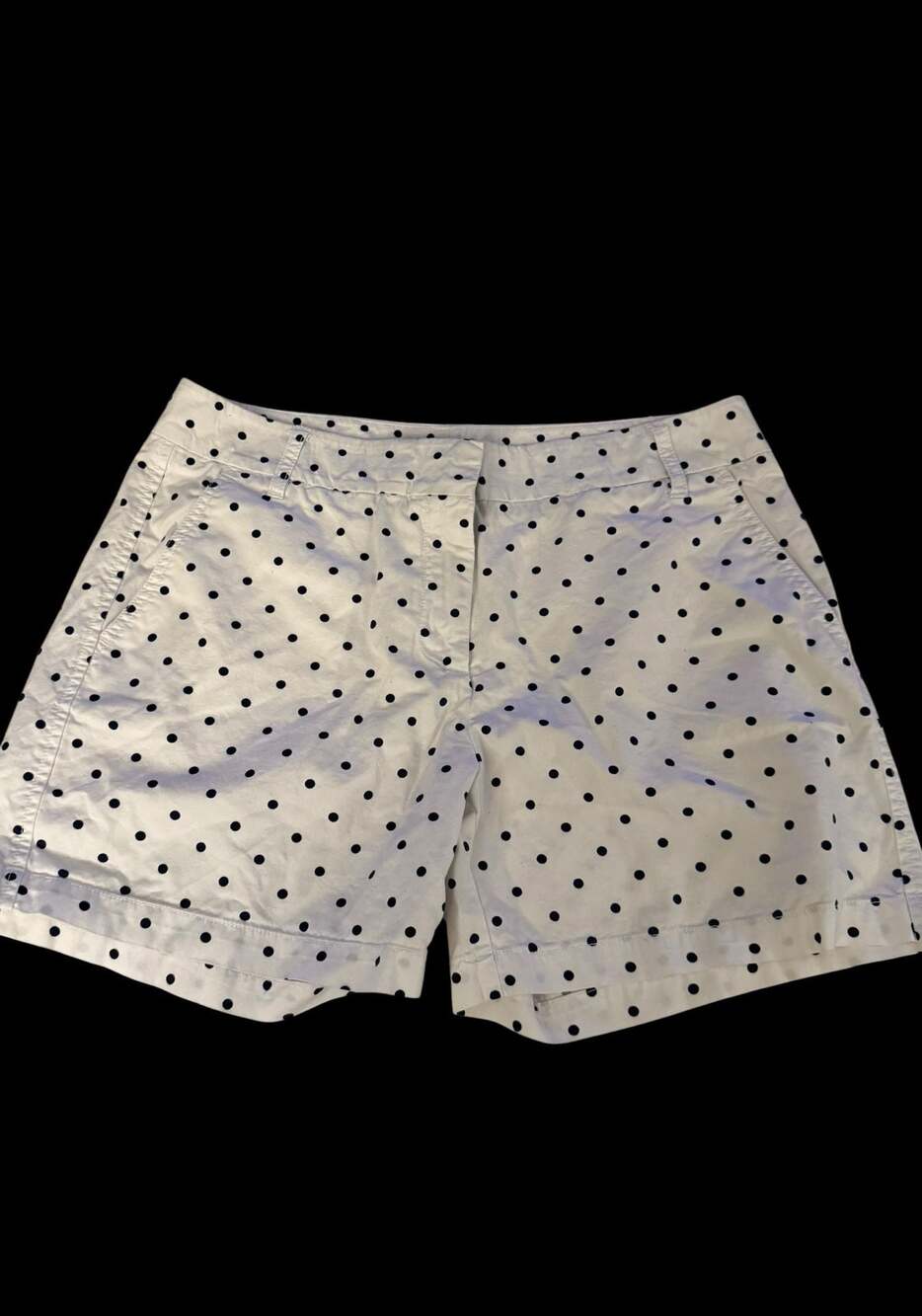 IZOD Women's Polka Dot Chino Shorts Size 6